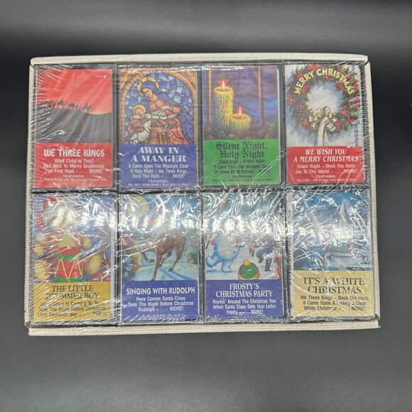 Vintage Christmas Cassette Tapes Nelsons Sampler 1991 Set of 8 Classic Songs - Picture 2 of 10